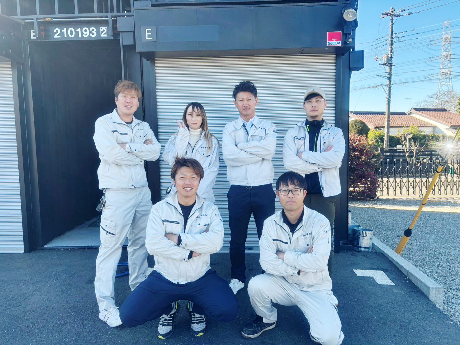 職人のスタッフ集合写真